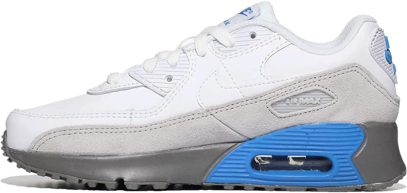 Little Kid's Air Max 90 LTR White/White-Grey Fog (CD6867 118)