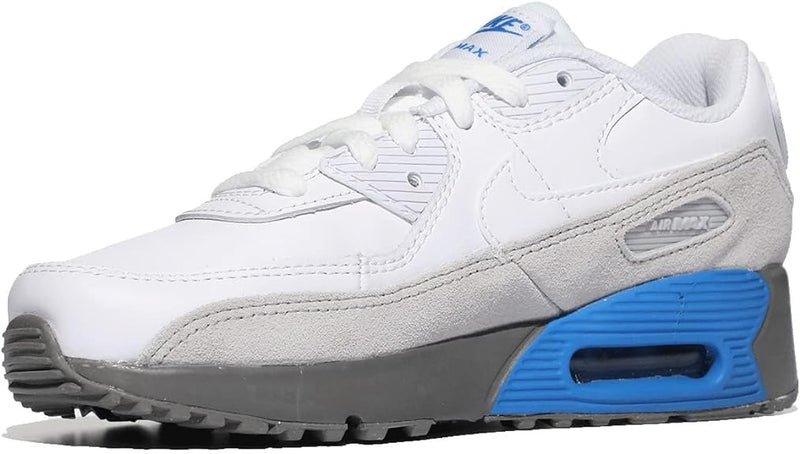 Little Kid's Air Max 90 LTR White/White-Grey Fog (CD6867 118)
