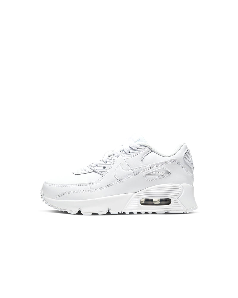 Little Kid's Air Max 90 LTR White/Wht-Metallic Silver (CD6867 100)