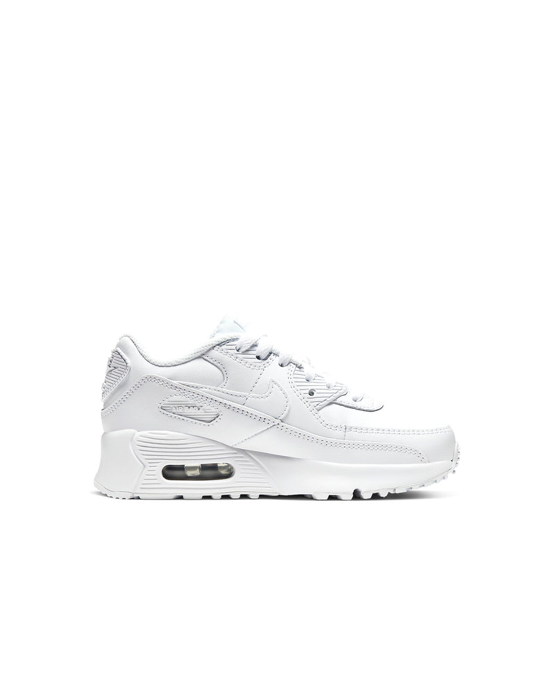 Little Kid's Air Max 90 LTR White/Wht-Metallic Silver (CD6867 100)