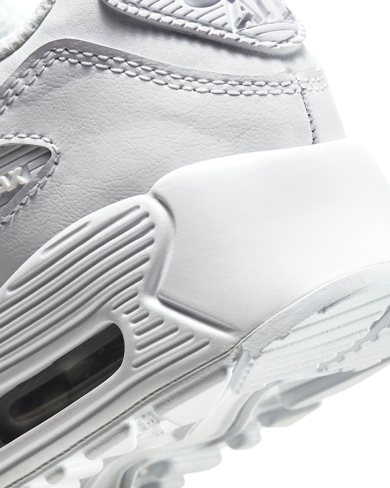 Little Kid's Air Max 90 LTR White/Wht-Metallic Silver (CD6867 100)