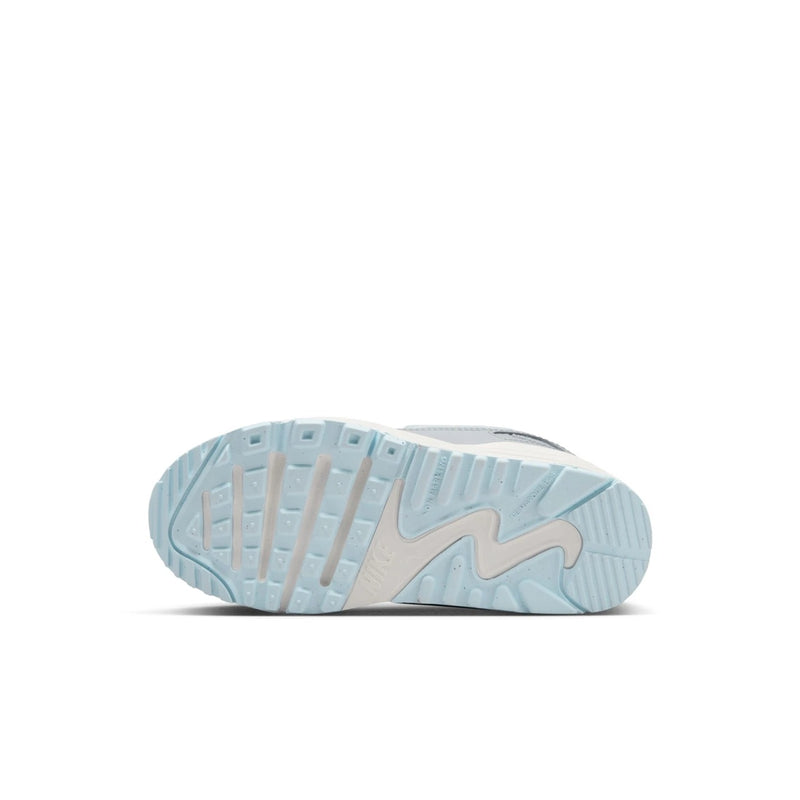 Little Kid's Air Max 90 Toggle SE Summit White/Glacier Blue (DQ6947 100)