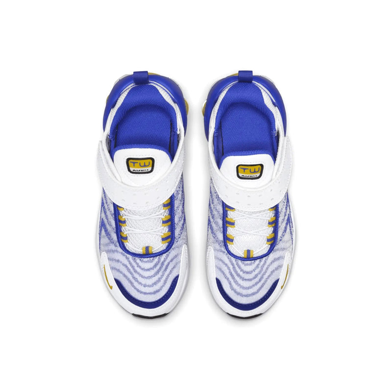 Little Kid's Air Max TW White/Speed Yellow-Racer Blue (DQ0297 100)