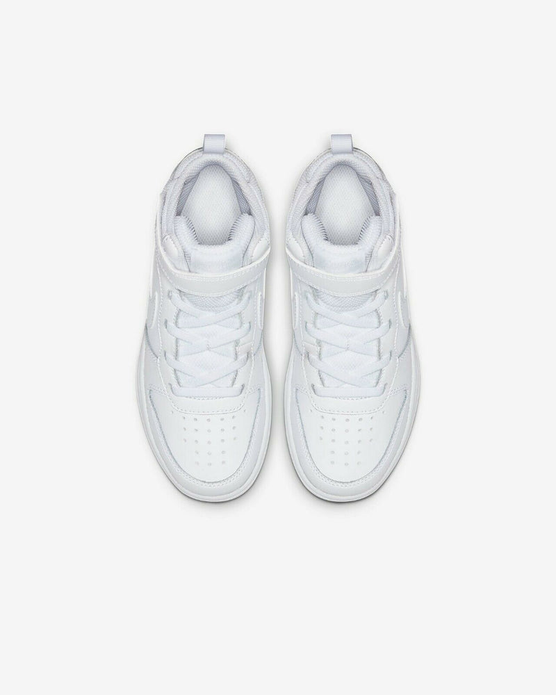 Little Kid's Court Borough Mid 2 White/White-White (CD7783 100)