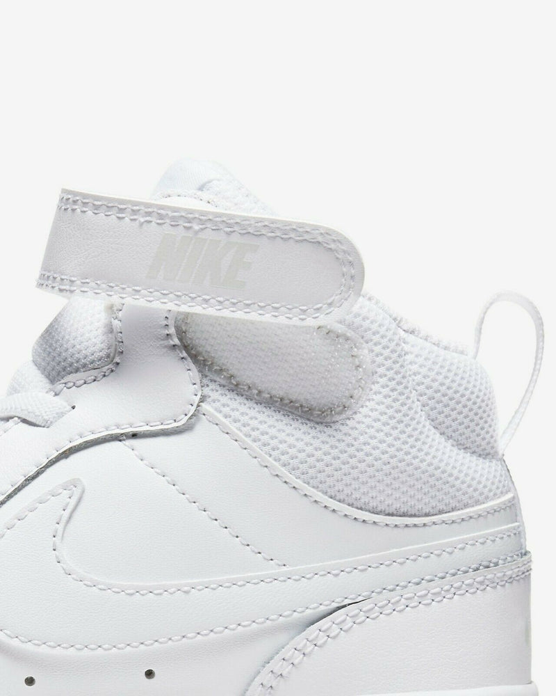 Little Kid's Court Borough Mid 2 White/White-White (CD7783 100)