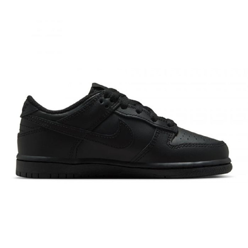 Little Kid's Dunk Low Black/Black-Black (FB9108 009)