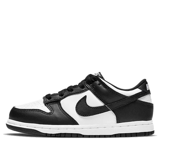 Little Kid's Dunk Low Retro "Panda" White/Black-White (CW1588 100)