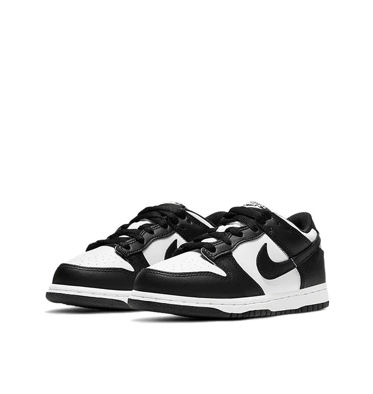 Little Kid's Dunk Low Retro "Panda" White/Black-White (CW1588 100)