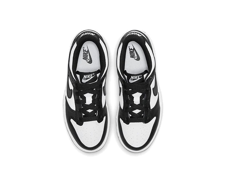 Little Kid's Dunk Low Retro "Panda" White/Black-White (CW1588 100)