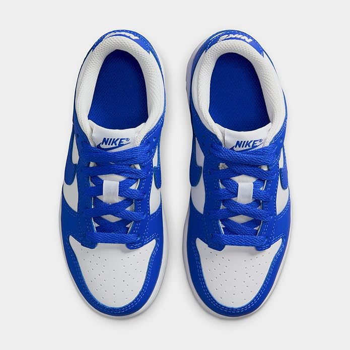 Little Kid's Dunk Low White/Hyper Royal-Hyper Royal (FB9108 131)