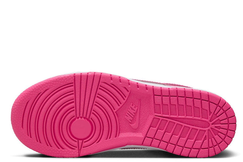 Little Kid's Dunk Low White/Laser Fuchsia (FB9108 102)