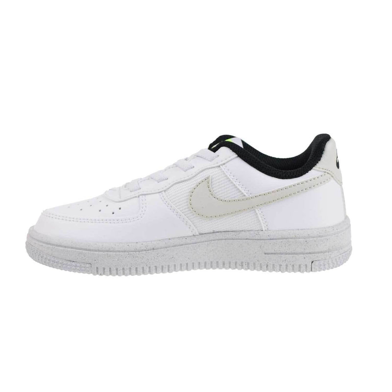 Little Kid's Force 1 Crater NN Wht/Lght Bone-Volt-Blk (DH8696 101)