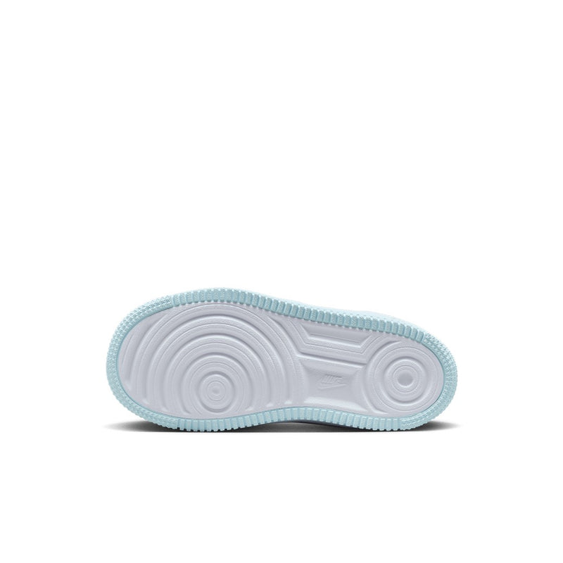 Little Kid's Force 1 Low EasyOn Glacier Bl/Total Orng (HF4783 474)