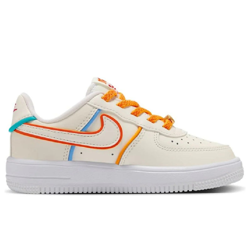 Little Kid's Force 1 Low Easyon LV8 1 Sail/Sail-White (HV6004 111)