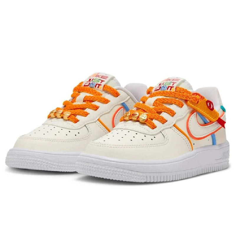 Little Kid's Force 1 Low Easyon LV8 1 Sail/Sail-White (HV6004 111)