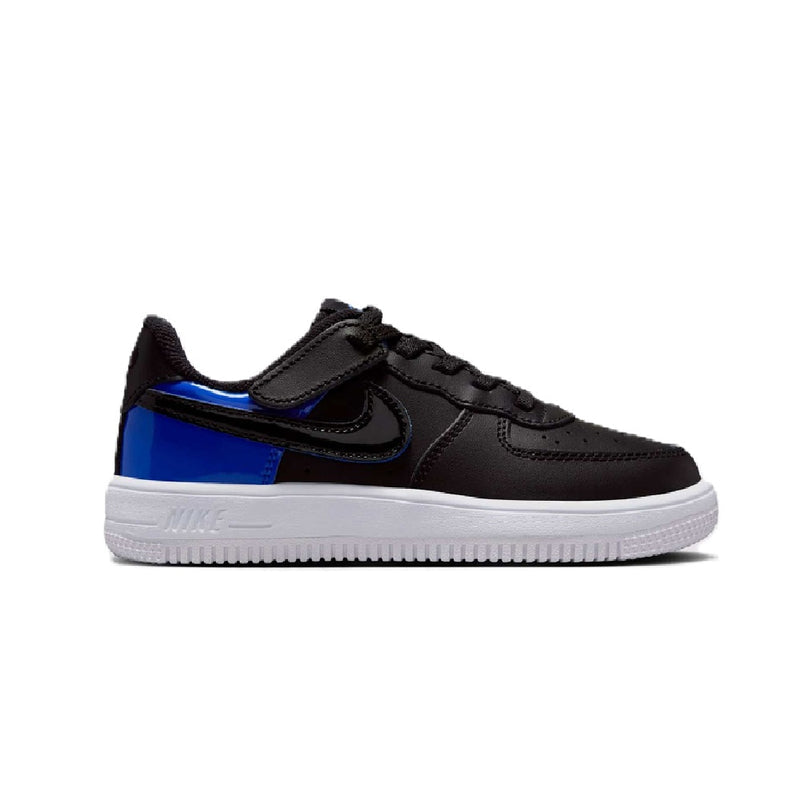 Little Kid's Force 1 Low Easyon LV8 2 Black/Black-Racer Blue (HF0960 001)
