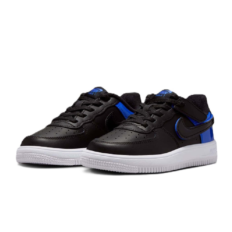 Little Kid's Force 1 Low Easyon LV8 2 Black/Black-Racer Blue (HF0960 001)