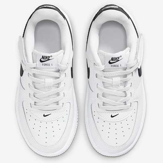 Little Kid's Force 1 Low Easyon White/Black (FN0237 101)