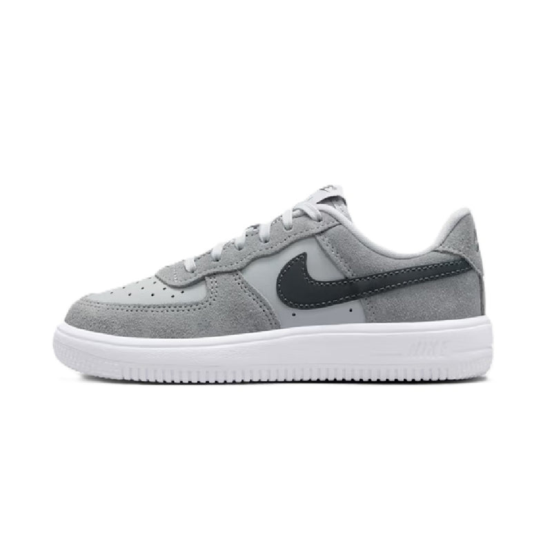 Little Kid's Force 1 Low Lace ESS+ Lt Smoke Grey/Dk Smoke Grey (IQ2747 001)