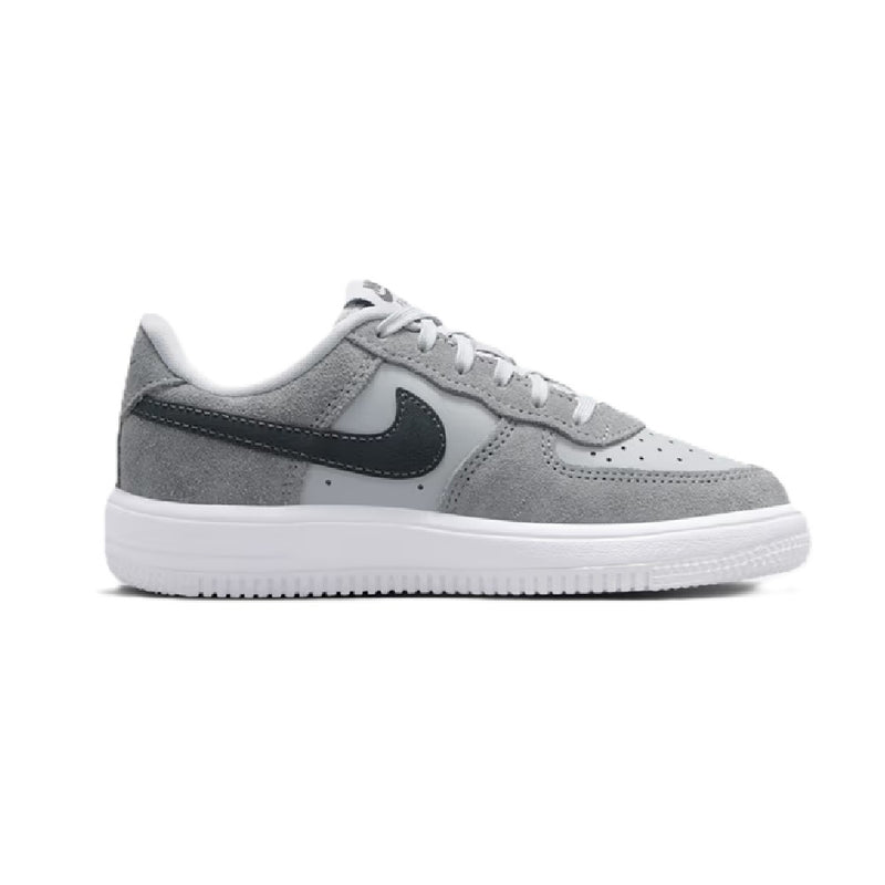 Little Kid's Force 1 Low Lace ESS+ Lt Smoke Grey/Dk Smoke Grey (IQ2747 001)