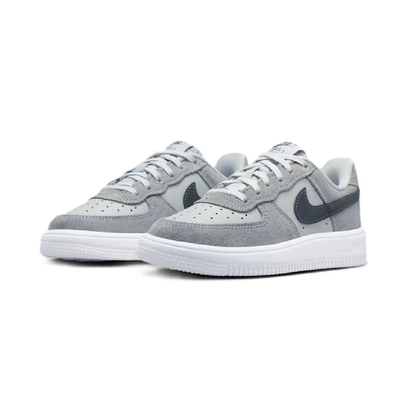 Little Kid's Force 1 Low Lace ESS+ Lt Smoke Grey/Dk Smoke Grey (IQ2747 001)