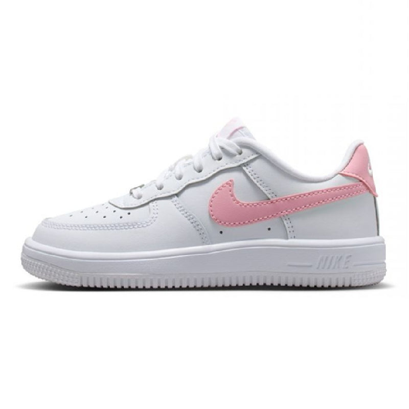 Little Kid's Force 1 Low Lace White/Med Soft Pink-White (IF1673 104)