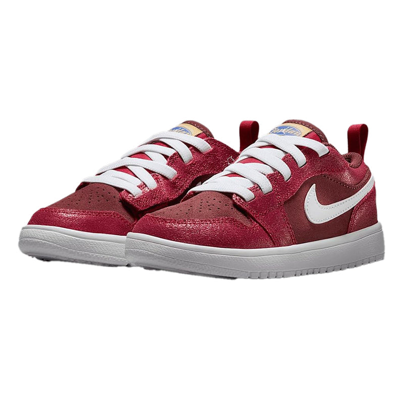 Little Kid's Jordan 1 Low ALT SE Dark Pony/White-Varsity Red (HF3204 200)