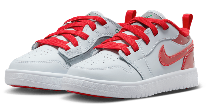 Little Kid's Jordan 1 Low ALT SE Football Grey/Univer Red (FN9744 018)