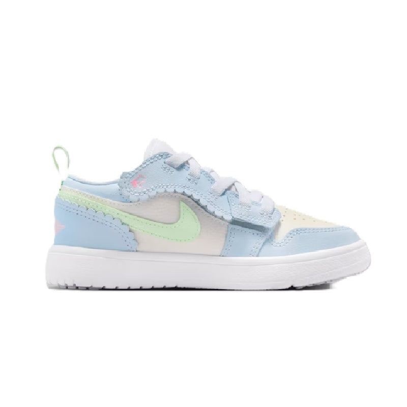 Little Kid's Jordan 1 Low Alt SE Half Blue/Vapor Green-Sail (IB7117 403)