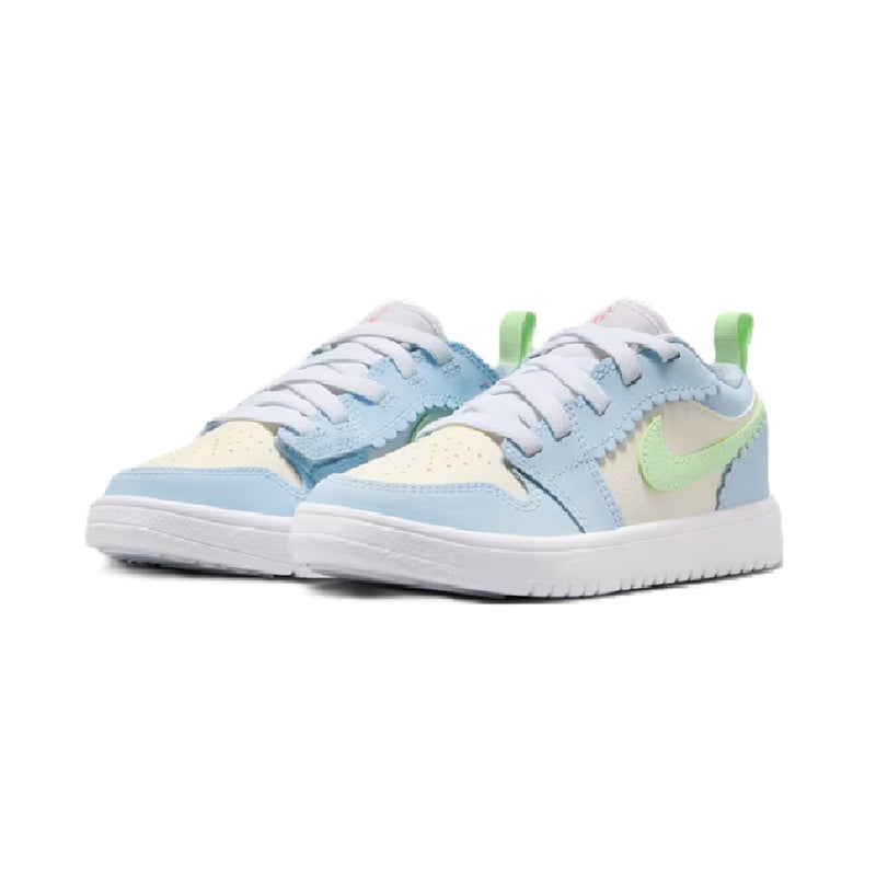 Little Kid's Jordan 1 Low Alt SE Half Blue/Vapor Green-Sail (IB7117 403)
