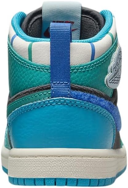 Little Kid's Jordan 1 Mid Anthracite/Glacier Blue (FJ9481 004)