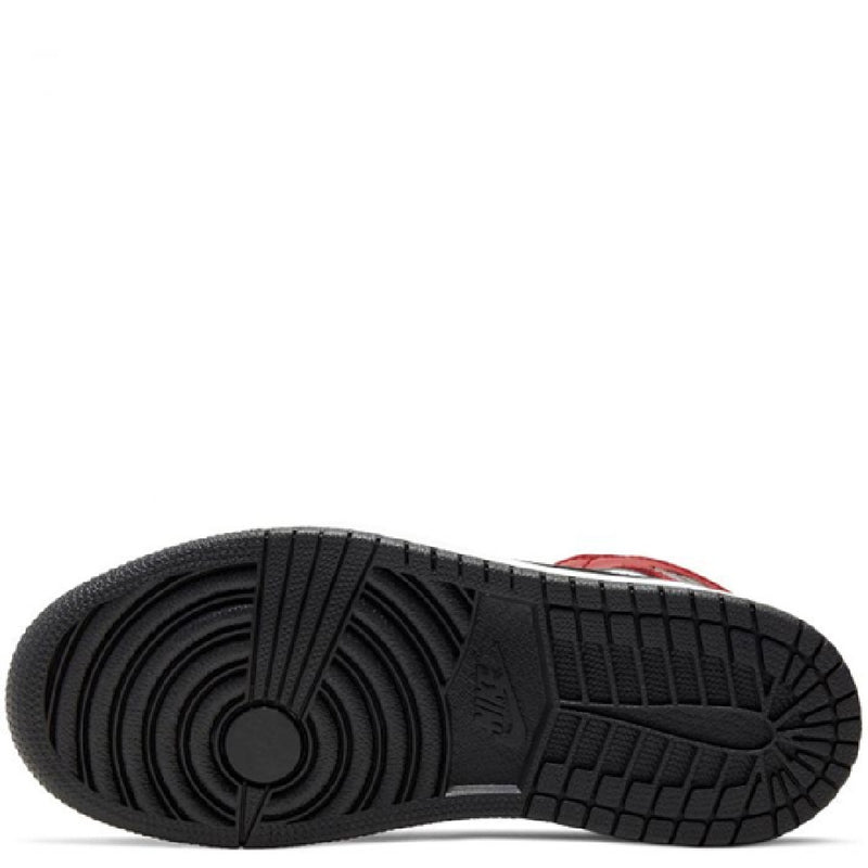 Little Kid's Jordan 1 Mid Black/Black-Gym Red (640734 069)