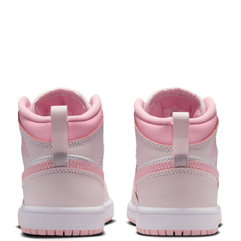 Little Kid's Jordan 1 Mid Pearl Pink/Med Soft Pink-White (DQ8424 600)