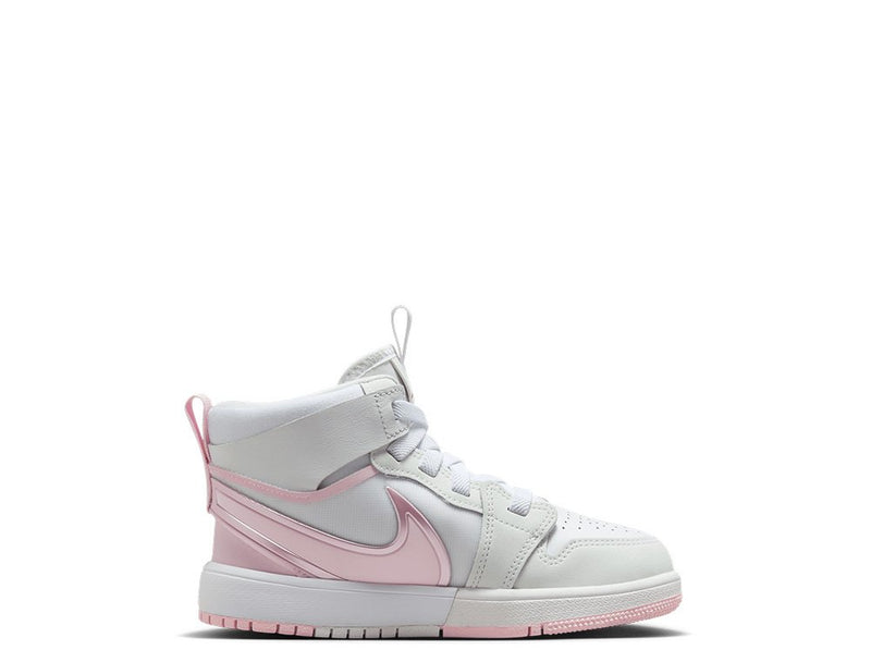 Little Kid's Jordan 1 Mid RM Easyon White/Pnk Foam-Fire Red (FQ1282 101)