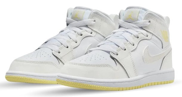 Little Kid's Jordan 1 Mid Sail/LT Laser Orange-White (FD8781 181)