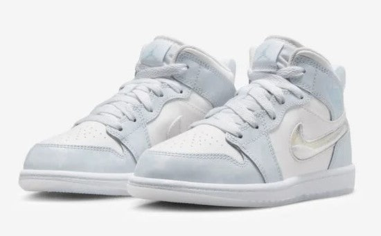 Little Kid's Jordan 1 Mid SE Blue Tint/Ice Blue (FQ9118 400)