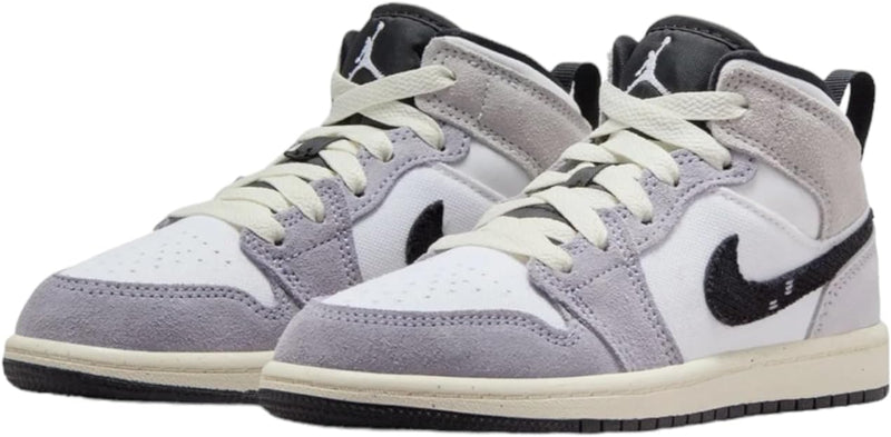 Little Kid's Jordan 1 Mid SE Craft Cement Grey/Black-White (FD9090 002)