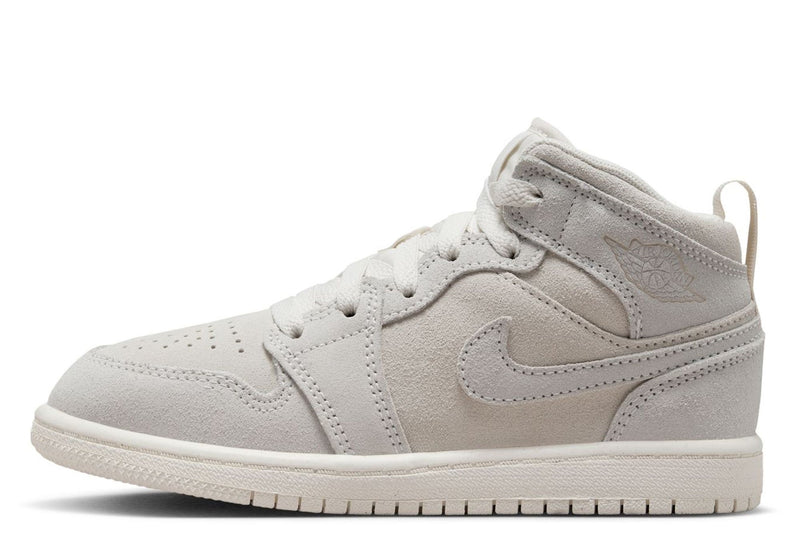 Little Kid's Jordan 1 Mid SE Craft Pale Ivory/Sail (FN7494 100)