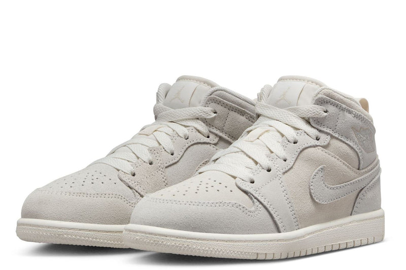 Little Kid's Jordan 1 Mid SE Craft Pale Ivory/Sail (FN7494 100)