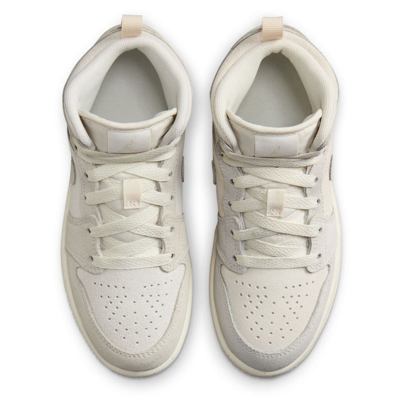 Little Kid's Jordan 1 Mid SE Craft Pale Ivory/Sail (FN7494 100)