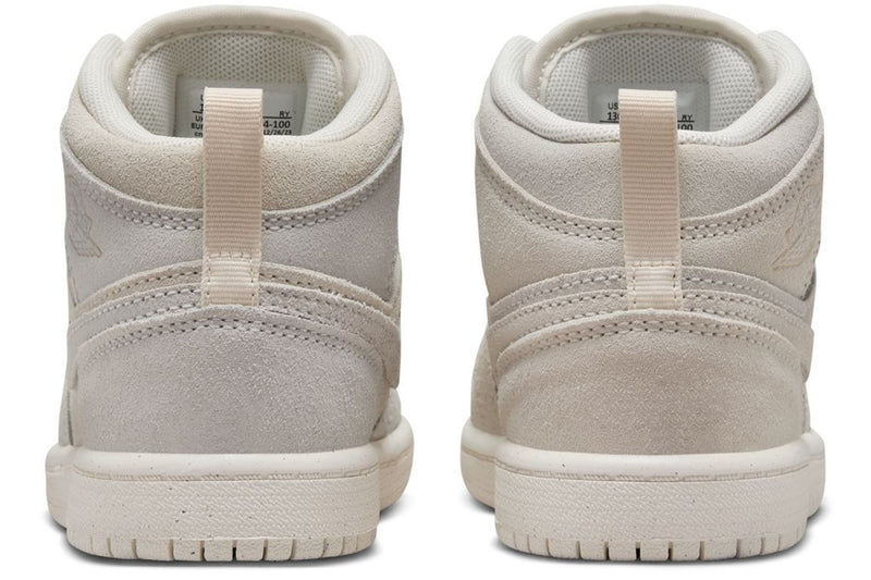 Little Kid's Jordan 1 Mid SE Craft Pale Ivory/Sail (FN7494 100)