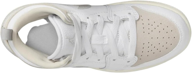 Little Kid's Jordan 1 Mid SE Craft Wht/Lt Orewood Brn-Grey (FB9141 120)