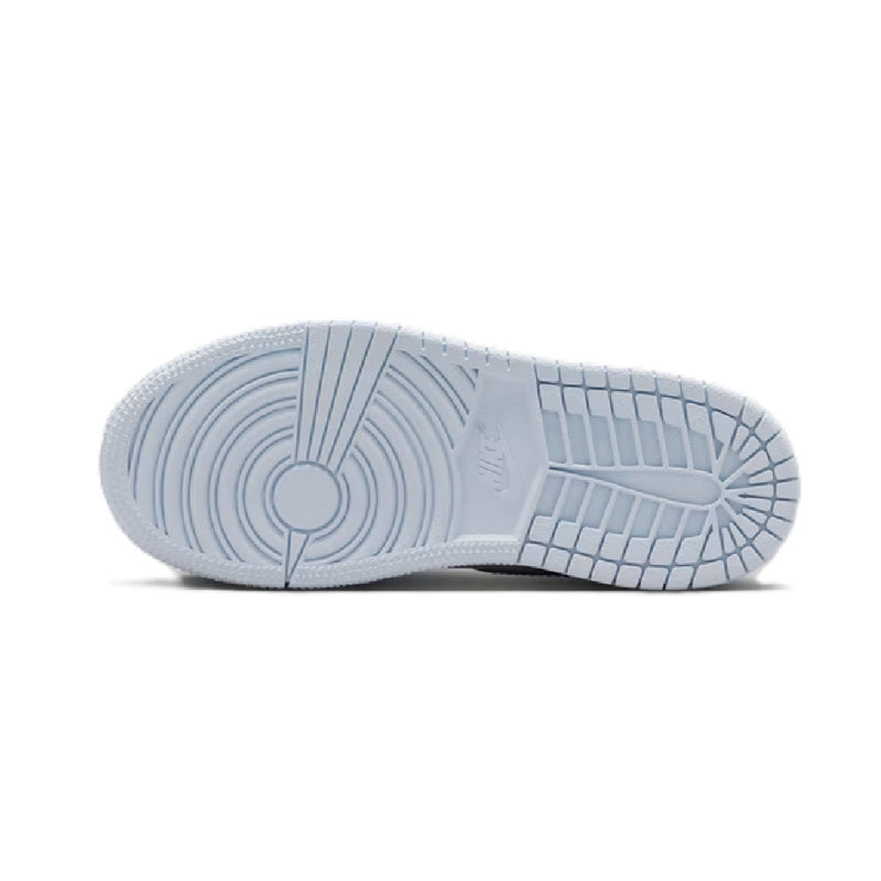 Little Kid's Jordan 1 Mid SE Half Blue-Half Blue-Pale Ivory (IB7056 403)
