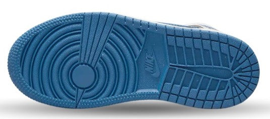 Little Kid's Jordan 1 Mid SE White/Industrial Blue-Sail (FN7493 141)