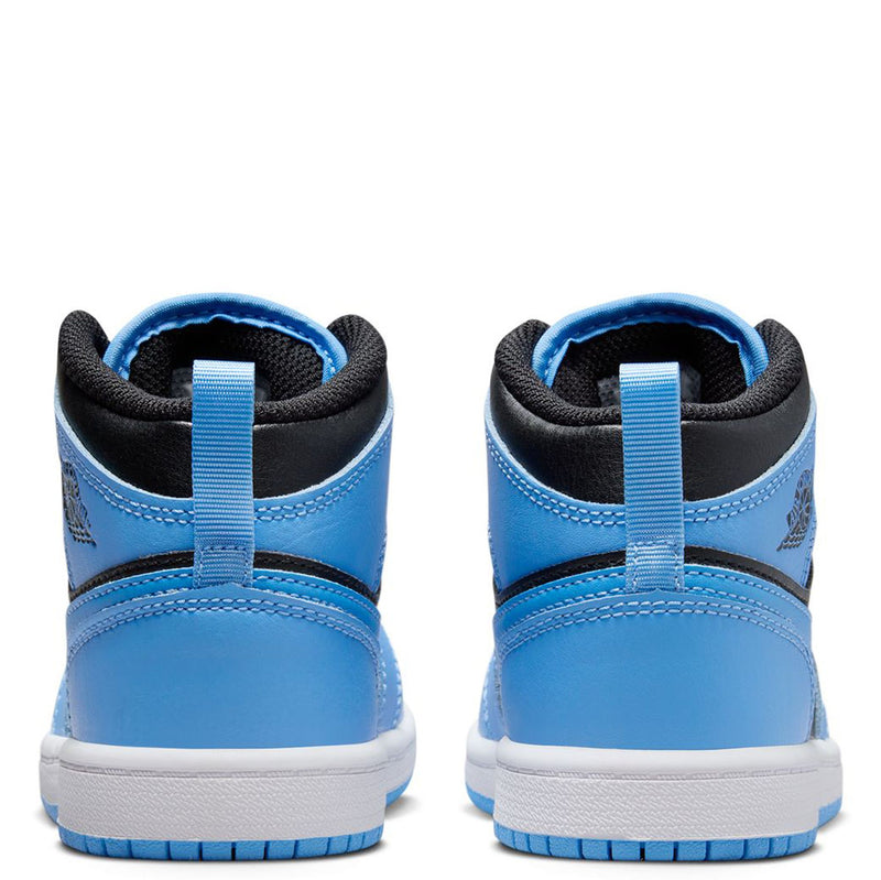 Little Kid's Jordan 1 Mid University Blue/Black-White (DQ8424 401)
