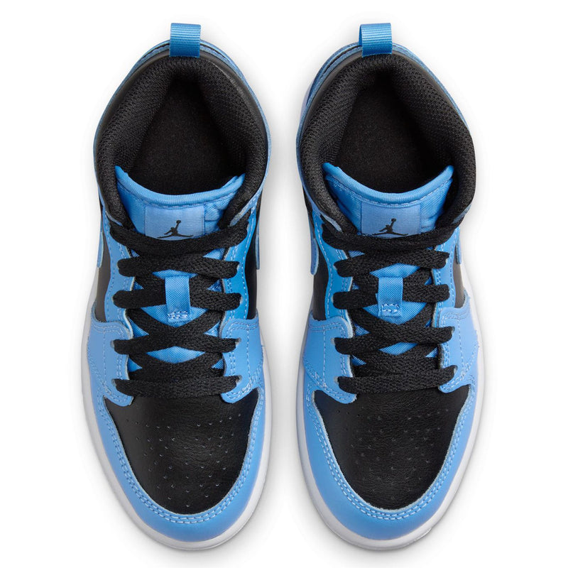 Little Kid's Jordan 1 Mid University Blue/Black-White (DQ8424 401)