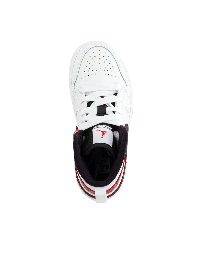 Little Kid's Jordan 1 Mid White/Black-Gym Red (640734 116)