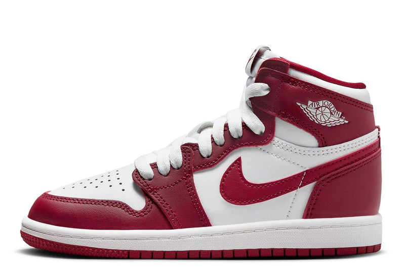 Little Kid's Jordan 1 Retro High OG "Artisanal Red" Wht/Red (FD1412 160)