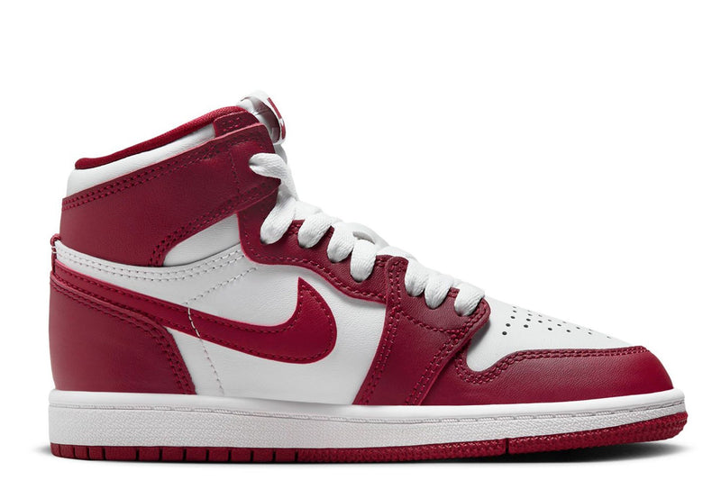 Little Kid's Jordan 1 Retro High OG "Artisanal Red" Wht/Red (FD1412 160)