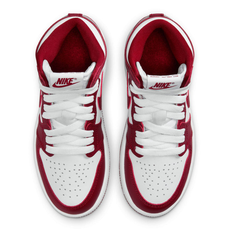 Little Kid's Jordan 1 Retro High OG "Artisanal Red" Wht/Red (FD1412 160)
